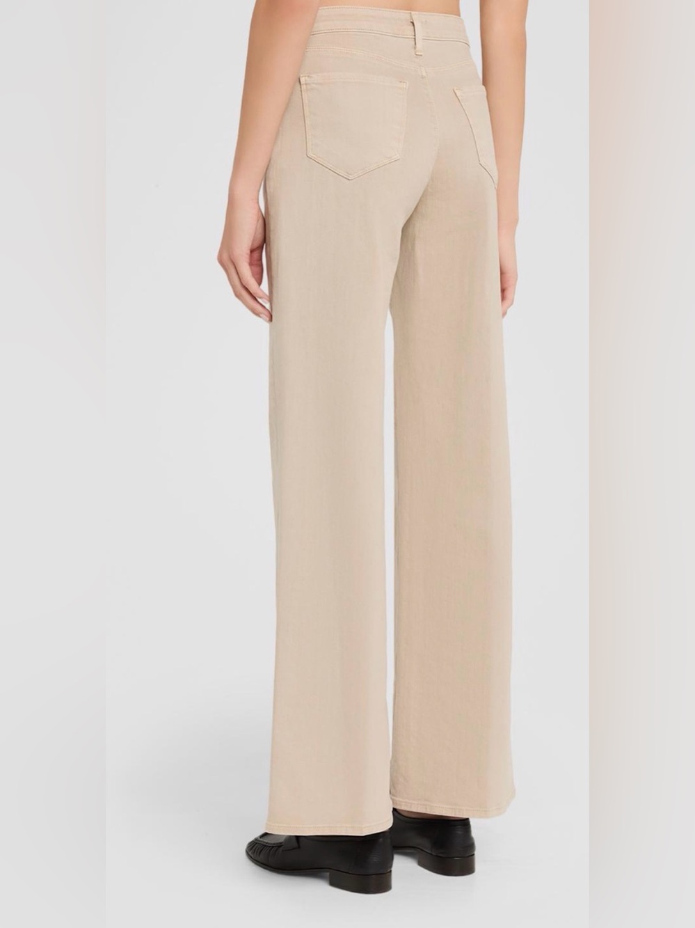 L'AGENCE Wide-Leg Jeans in Light Beige - Picture 4 of 4